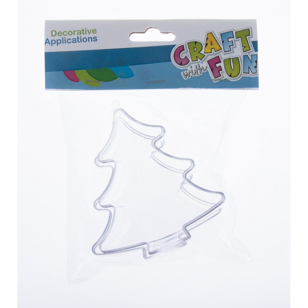 DECORATIVE PLASTIC CHRISTMAS TREE 10 CM CHRISTMAS CRAFT WITH FUN 463828